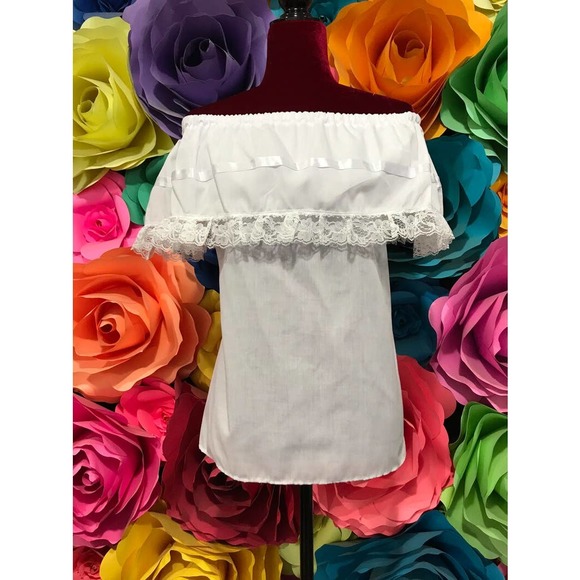 Mexican blouse only handmade and embroidered - Picture 4 of 6